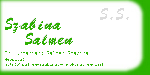 szabina salmen business card